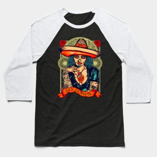 Dia De Los Muertos Mexican Sugar Skull Day of the Dead Baseball T-Shirt